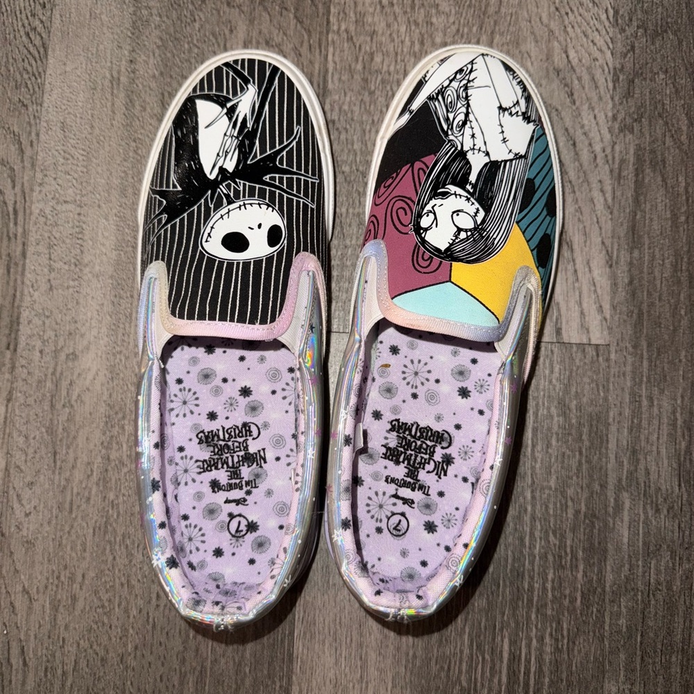 Disney Silver and Purple Nightmare Before Christmas Shoes